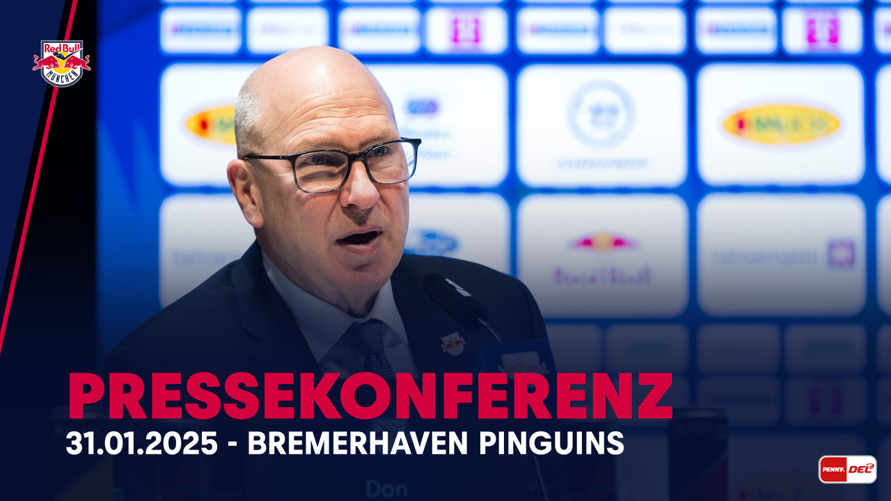 Pressekonferenz: EHC Red Bull München vs. Pinguins Bremerhaven (31.01.2025)