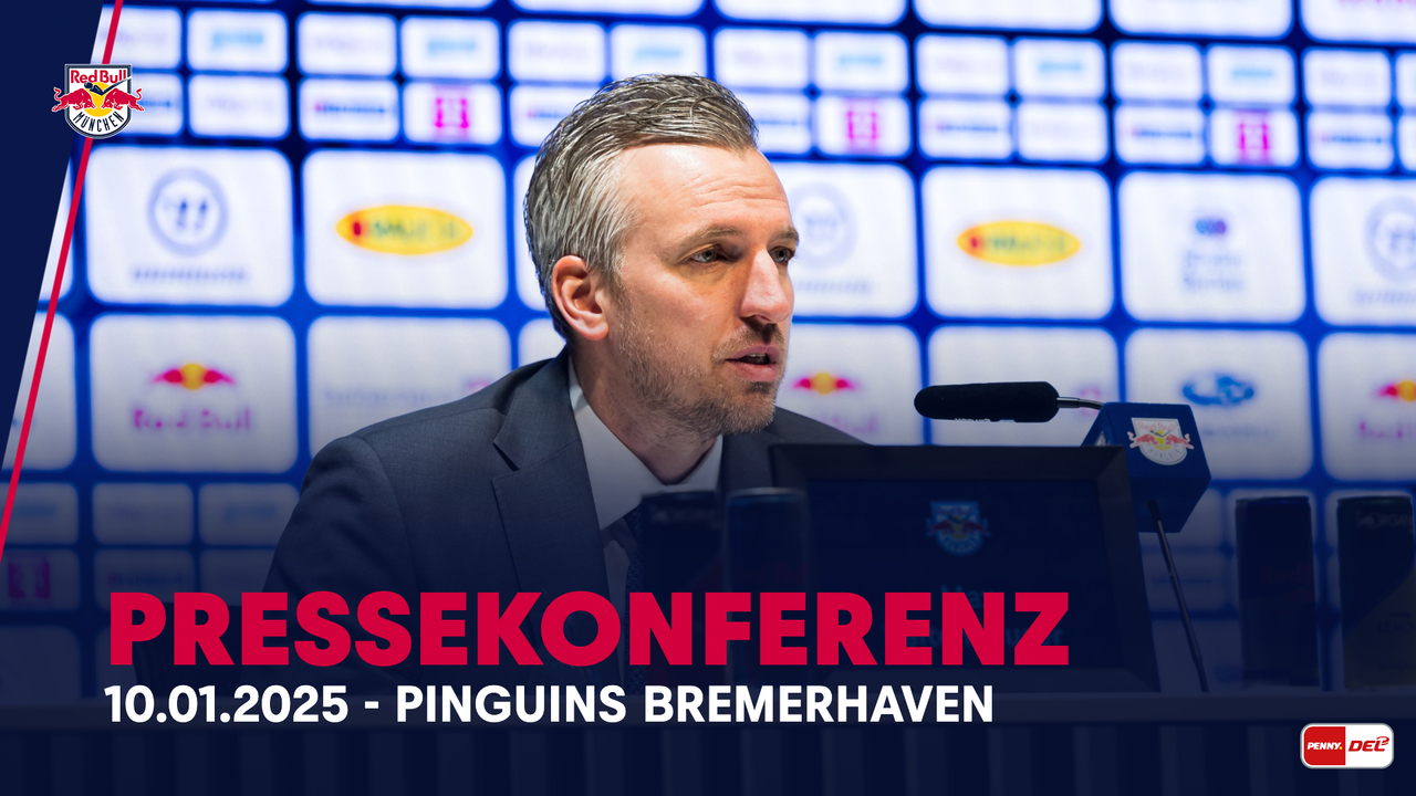 Pressekonferenz: EHC Red Bull München vs. Pinguins Bremerhaven (10.01.2025)