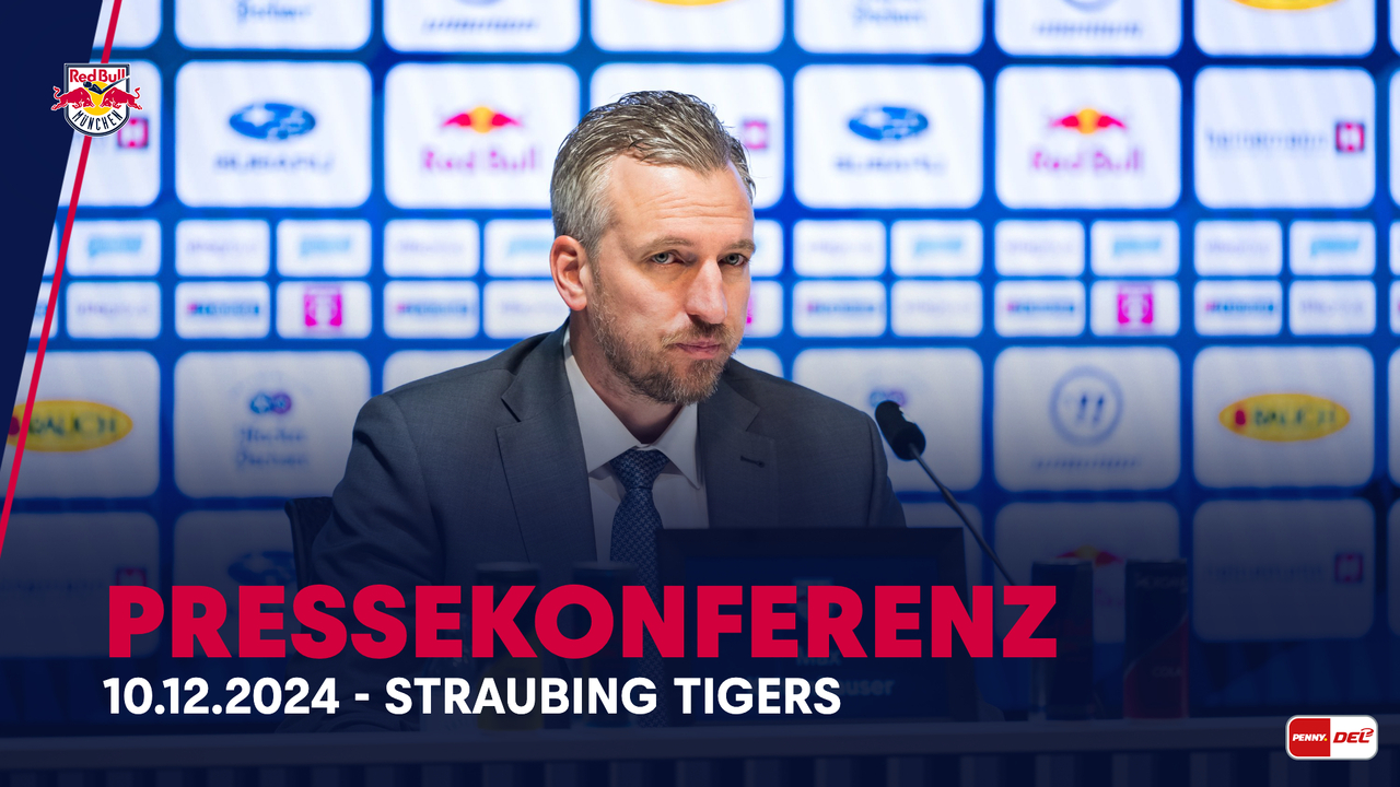 Pressekonferenz: EHC Red Bull München vs. Straubing Tigers (10.12.2024)