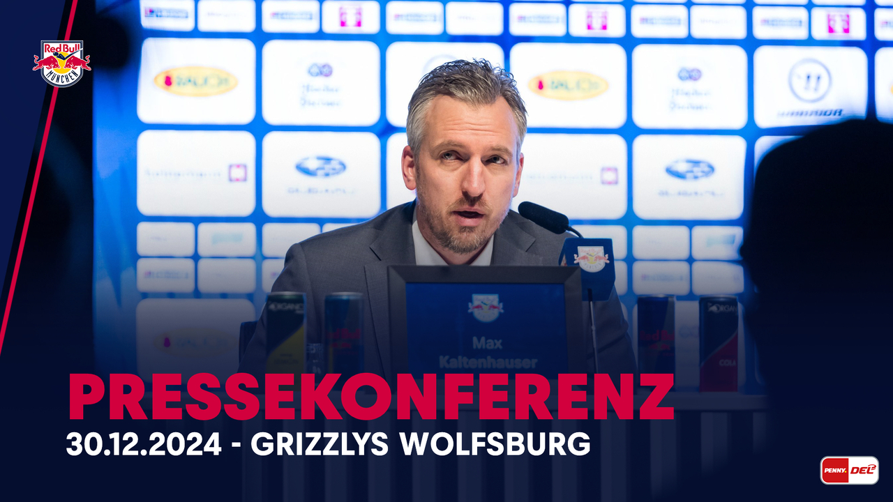 Pressekonferenz: EHC Red Bull München vs. Grizzlys Wolfsburg (30.12.2024)