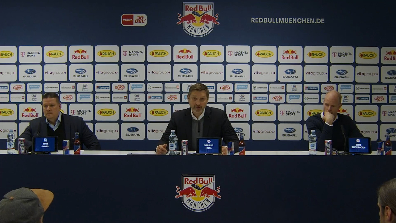 Pressekonferenz: EHC Red Bull München vs. Straubing Tigers (01.02.2024)