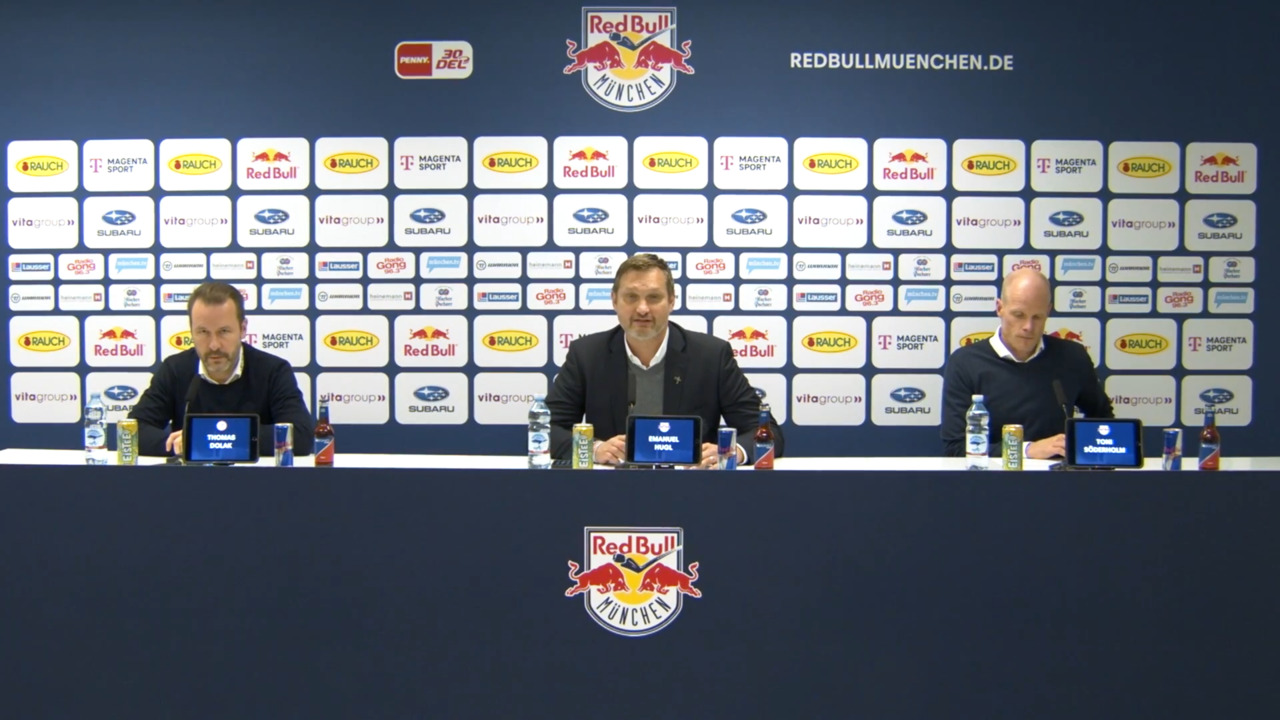 Pressekonferenz: Red Bull München vs. Düsseldorfer EG (05.11.2023)
