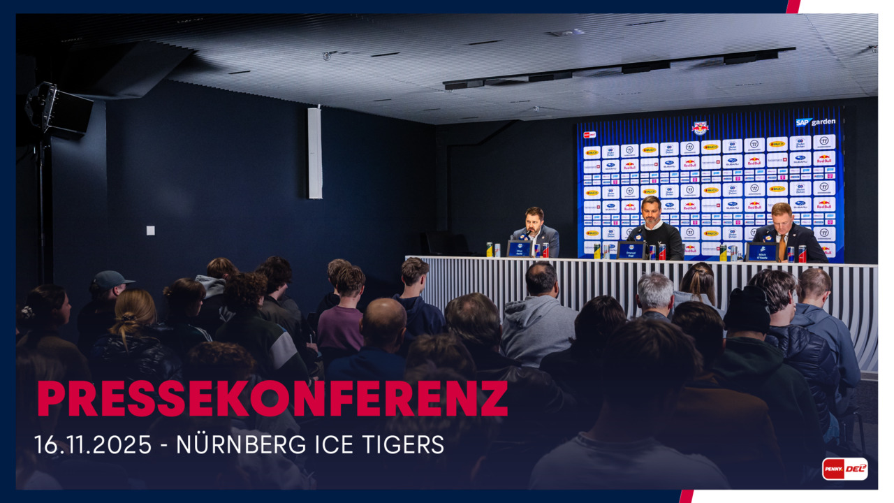 Pressekonferenz: EHC Red Bull München vs. Nürnberg Ice Tigers (16.11.2025)
