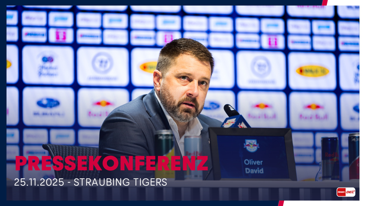 Pressekonferenz: EHC Red Bull München vs. Straubing Tigers (25.11.2025)