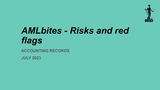AMLbites - Risks and red flags: Accounting records