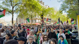 مظاهرة مناصرة لفلسطين في باريس