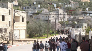 مستوطنون يهاجمون قرية تَـلفيت بمحافظة نابلس تحت حماية قوات الاحتلال