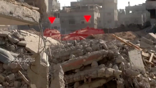 سرايا القدس تعرض مشاهد من استهداف مجاهديها آليتين إسرائيليتين بقذائف (RPG) في منطقة التوغل "القصاصيب وسط مخيم جباليا.