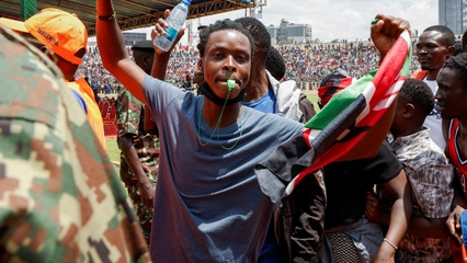 Stampede at Nairobi funeral: Injuries in crowd paying respects to former Kenyan PM
