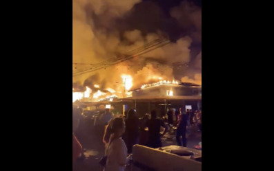 Fire engulfs more than 200 homes in Malaysian floating village