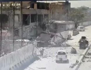 Video shows bomb blast at Pakistan paramilitary HQ 