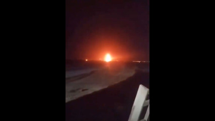 Moment strike hits site belonging to pro-Iran armed faction in Iraq