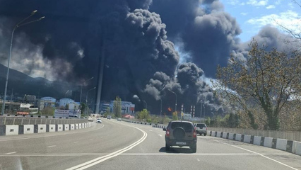 Ukrainian drone attack hits Russia’s Tuapse port