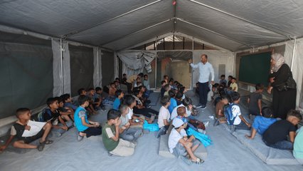 Gaza's children return to school after nearly three years of war