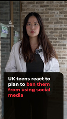 UK teens react to plan to ban them from using social media