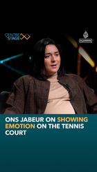 Tennis star Ons Jabeur doesn’t think showing emotion when she plays is a weakness