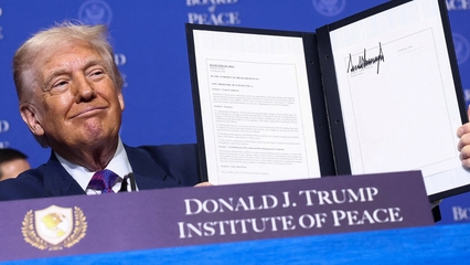 Trump announces billions of dollars in Gaza aid at Board of Peace meeting