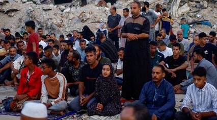 Palestinians try to hold on to Eid happiness amid devastation in Gaza