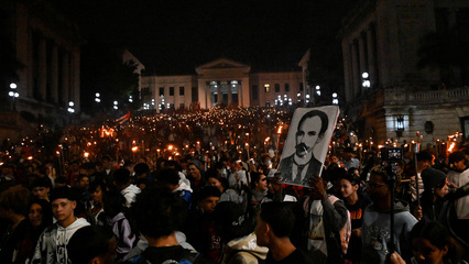 March to honour Cuban national hero expresses solidarity against Trump