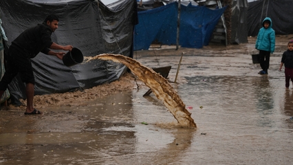 Winter misery in Gaza: Makeshift tents offer little protection from weather
