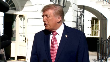 Trump speaks to reporters on Ukraine, Russia, Iran, France and US midterms