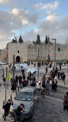 Israeli forces fire tear gas at people trying to pray near Al-Aqsa