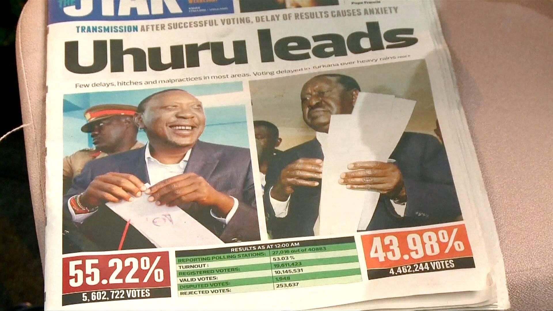 Uhuru Kenyatta Wins Kenya Presidential Election Uhuru Kenyatta News Al Jazeera