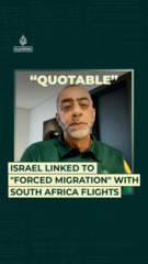 Israel linked to "forced migration" with South Africa flights