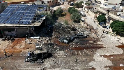 Munitions vehicle explodes killing five in Idlib