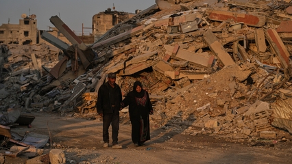 Displaced Gaza families urge reconstruction as life in tents drags on