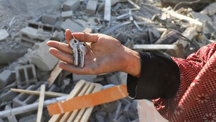 Voices of Gaza: Displaced Palestinians hold keys as symbols of hope to return home