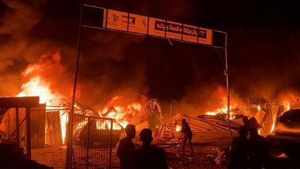 Israel strikes a displacement camp in Rafah, killing at least 35 Palestinians