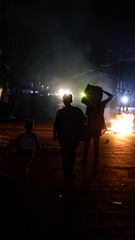 Cubans protest against US blockade