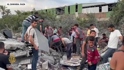 Israeli air strikes target Al Zawaida: At least 16 Palestinians killed