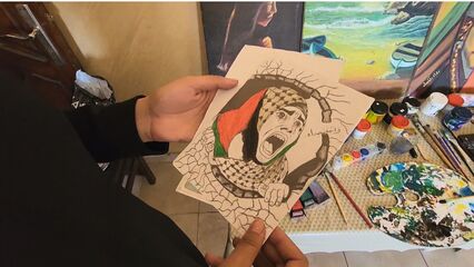 Artists from Gaza express Palestinian resilience through their art