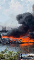Massive fire engulfs residential area in the Philippine capital
