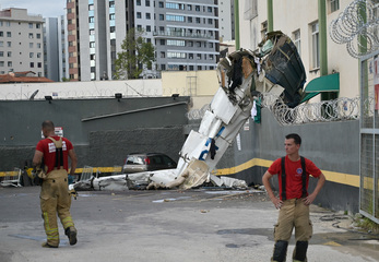 A small plane crashes into building in Brazil, killing three