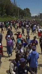 Kenyans protest Ebola quarantine centre for US citizens