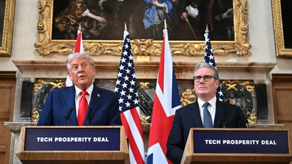 Trump's UK visit: US President meets British PM Keir Starmer
