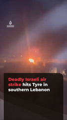 Deadly Israeli air strikes hit Tyre in southern Lebanon
