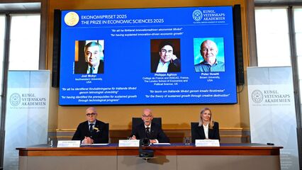 Trio to share economics Nobel for work on innovation-driven economic growth