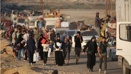 Palestinians flee Israeli bombing of Gaza City to ‘unknown’ in al-Mawasi