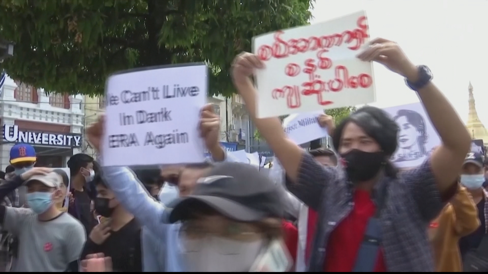 Myanmar Forces Fire Rubber Bullets Warning Shots At Protesters Protests News Al Jazeera