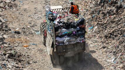 Gaza's streets overwhelmed by piles of toxic waste, fueling severe health risks
