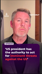 ‘US president has the authority to act for imminent threats against the US’