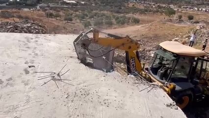 Palestinians forced to tear down homes or pay fines

