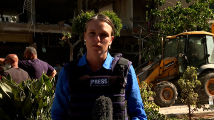 Al Jazeera reports from Israeli attack site in southern Beirut
