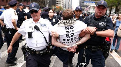 Dozens arrested in New York as protesters urge senators to block Israel arms sales
