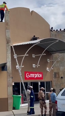 Escaped prisoner hides on shopping centre roof in Namibia 
