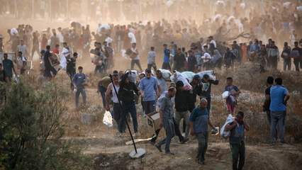 Palestinians shot while lining up for aid in Gaza
